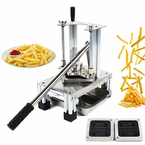 Coupe-frites Coupe-frites En Acier Inoxydable Coupe-pommes De Terre Trancheuse Verticale Coupe-croustilles Coupe-légumes Fruits Coupe-légumes – Image 2