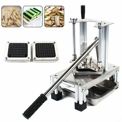 Coupe-frites Coupe-frites En Acier Inoxydable Coupe-pommes De Terre Trancheuse Verticale Coupe-croustilles Coupe-légumes Fruits Coupe-légumes – Image 4