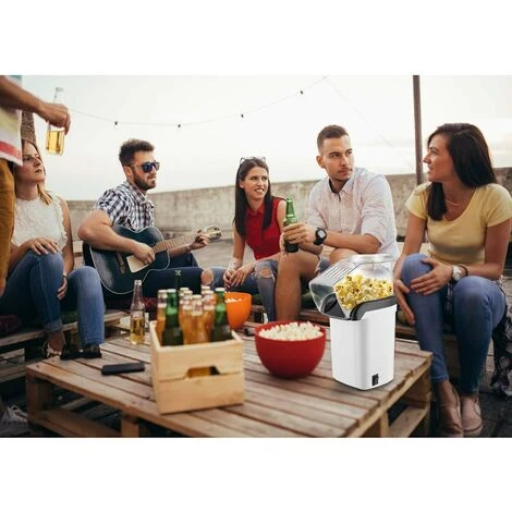 Machine à Pop-corn, Sain Sans Graisse, Blanc – Image 5