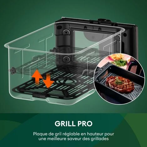 CHEFREE AFW20 Friteuse Sans Huile Double Compartiment Avec Fenêtre Visible, Friteuse à Air 8 Fonctions, 8L, 2400W – Image 5